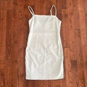 White forever 21 short strappy bodycon dress